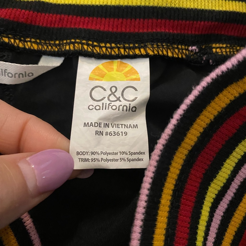 C&C California Rainbow Waist Joggers small - Picture 5 of 11